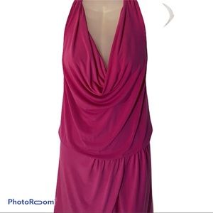 🍒WATERFALL FUCSHIA DRESS SIZE SMALL